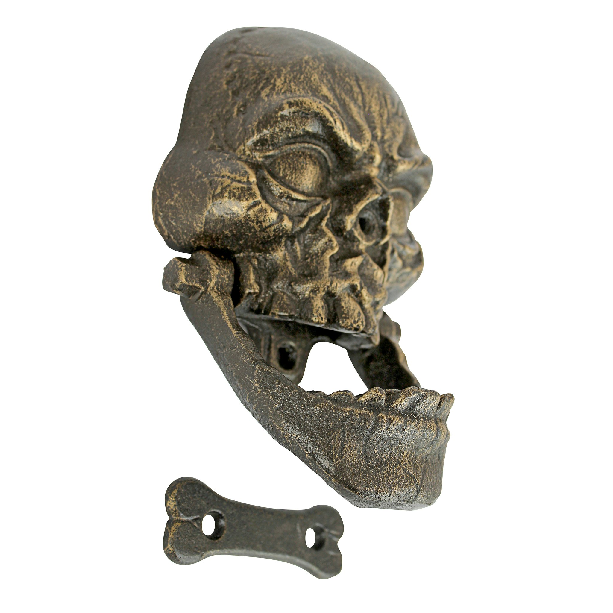 Toscano - Knock-Jaw Skull Medium Door Knocker