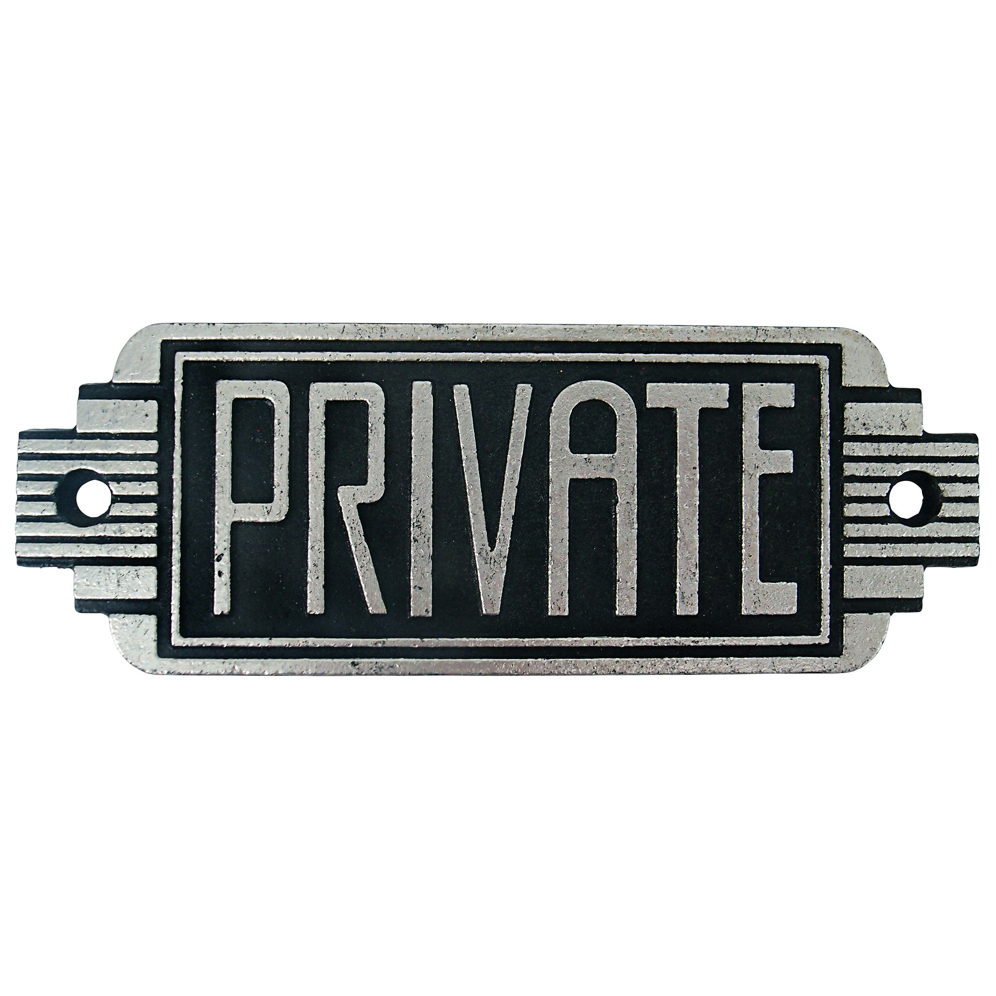 Toscano Streamlined Art Deco Private Room Door Sign