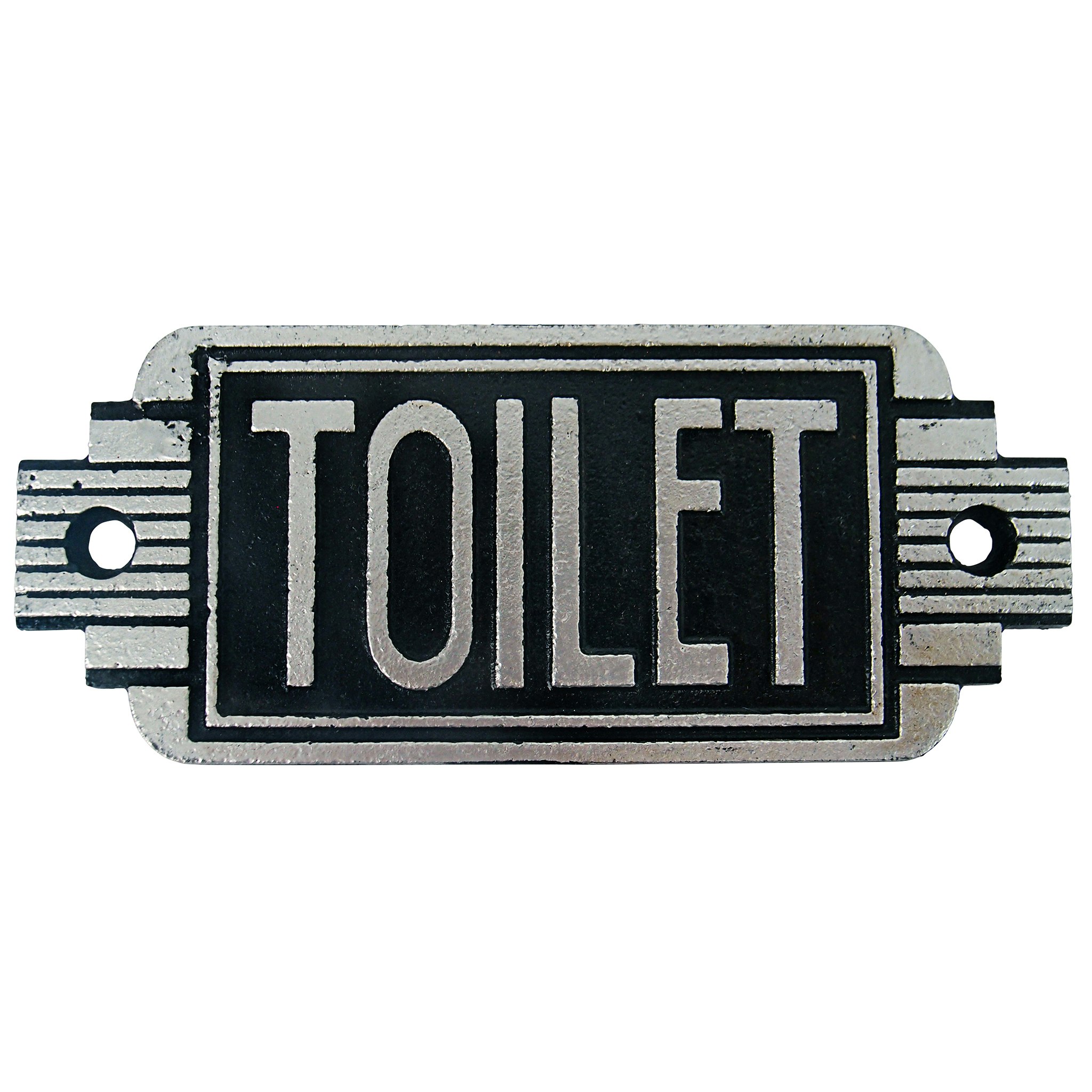 Toscano Streamlined Art Deco Toilet Door Sign