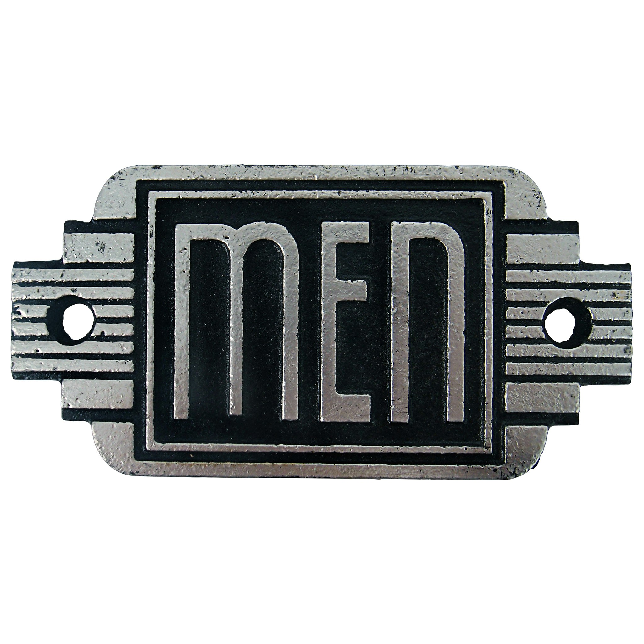 Toscano Streamlined Art Deco Men’s Room Door Sign
