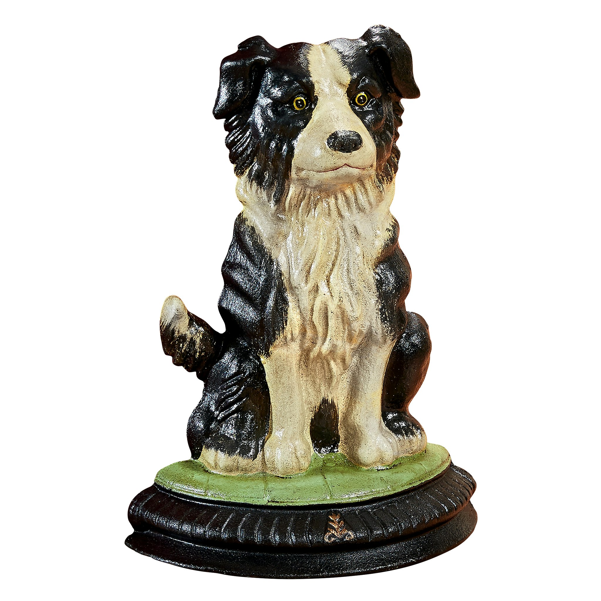 Toscano - Border Collie Dog Doorstop Statue