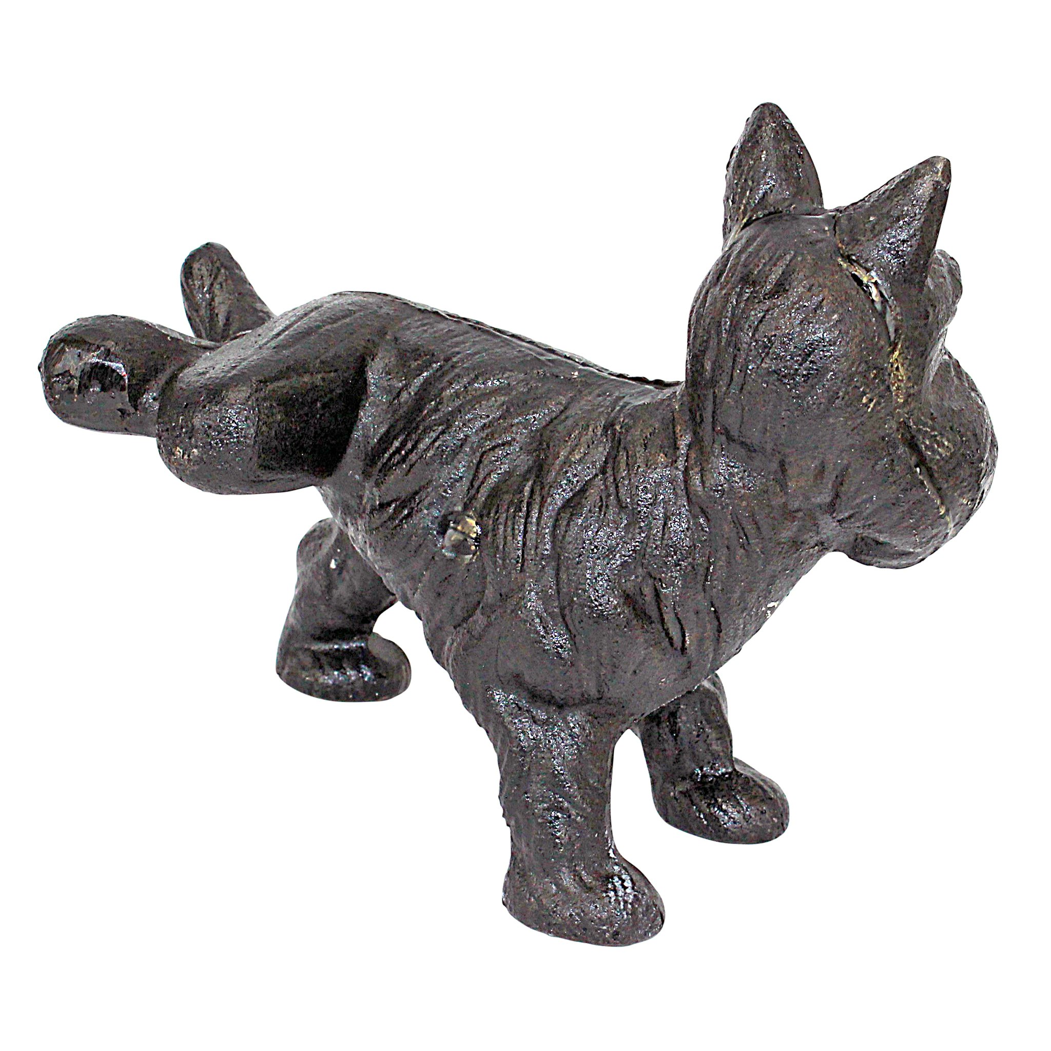Toscano - Naughty Peeing Scotty Dog Die Doorstop in Cast Iron