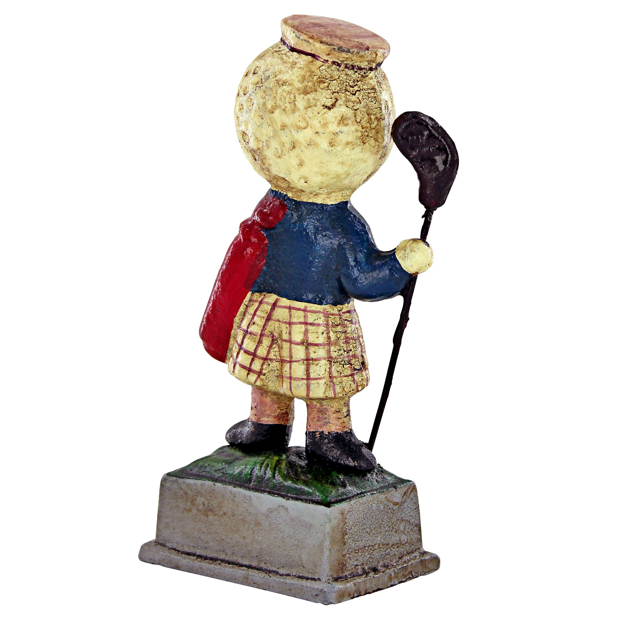 Toscano - Silver King Golf Ball Advertisement Golfer Statue