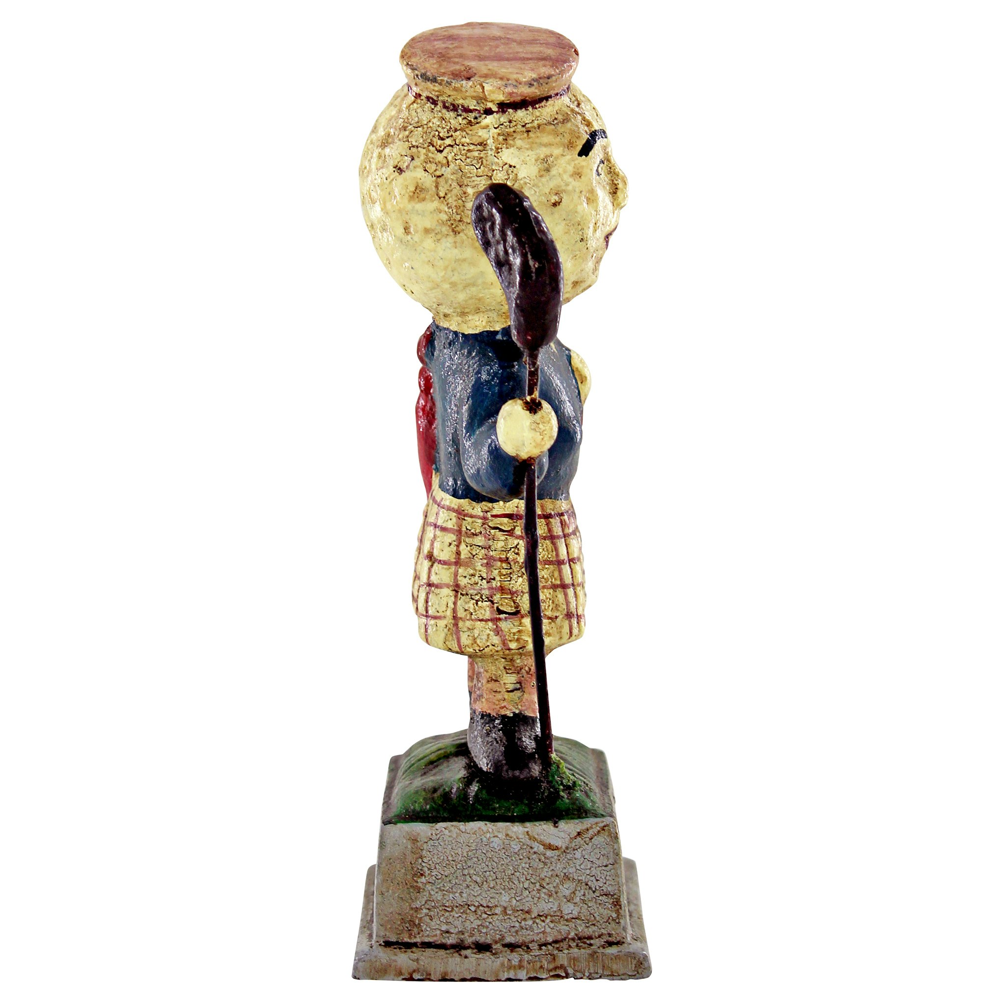 Toscano - Silver King Golf Ball Advertisement Golfer Statue