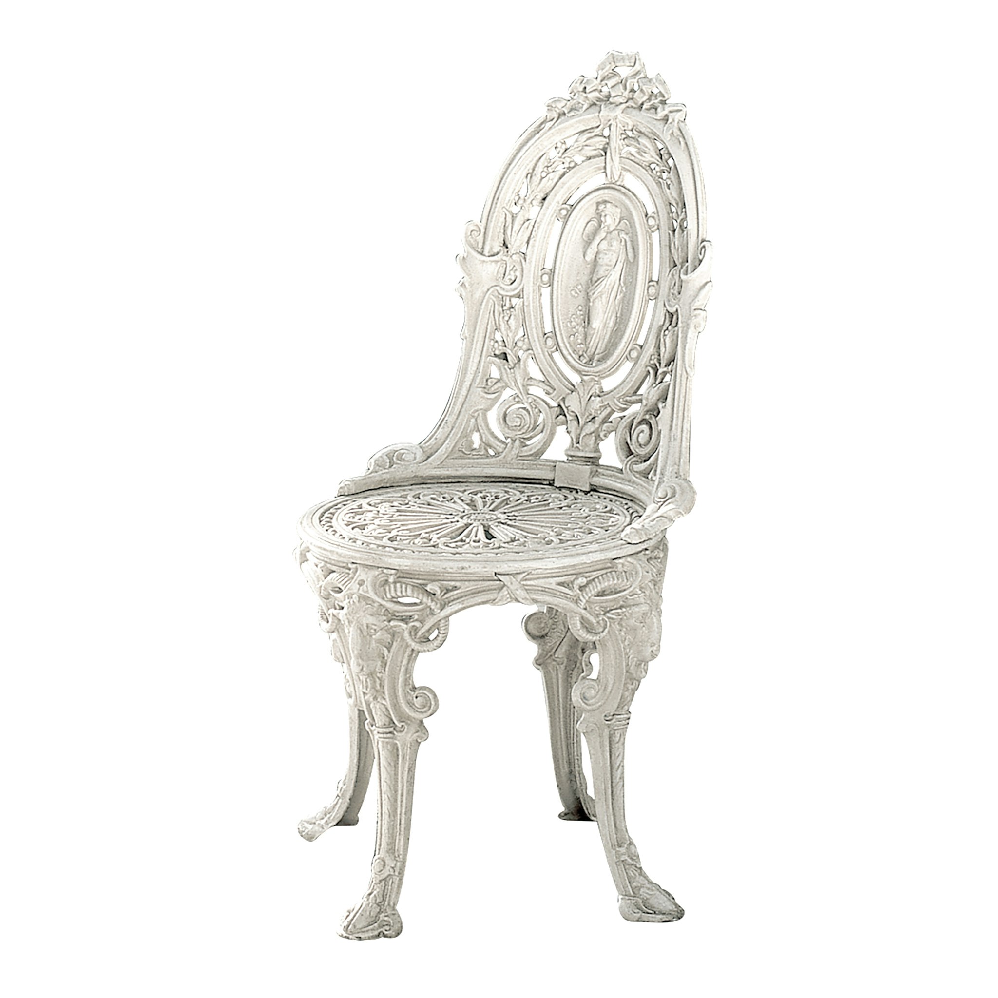 Toscano - Regent Park Victorian Garden Chair in Ancient Ivory, Iron