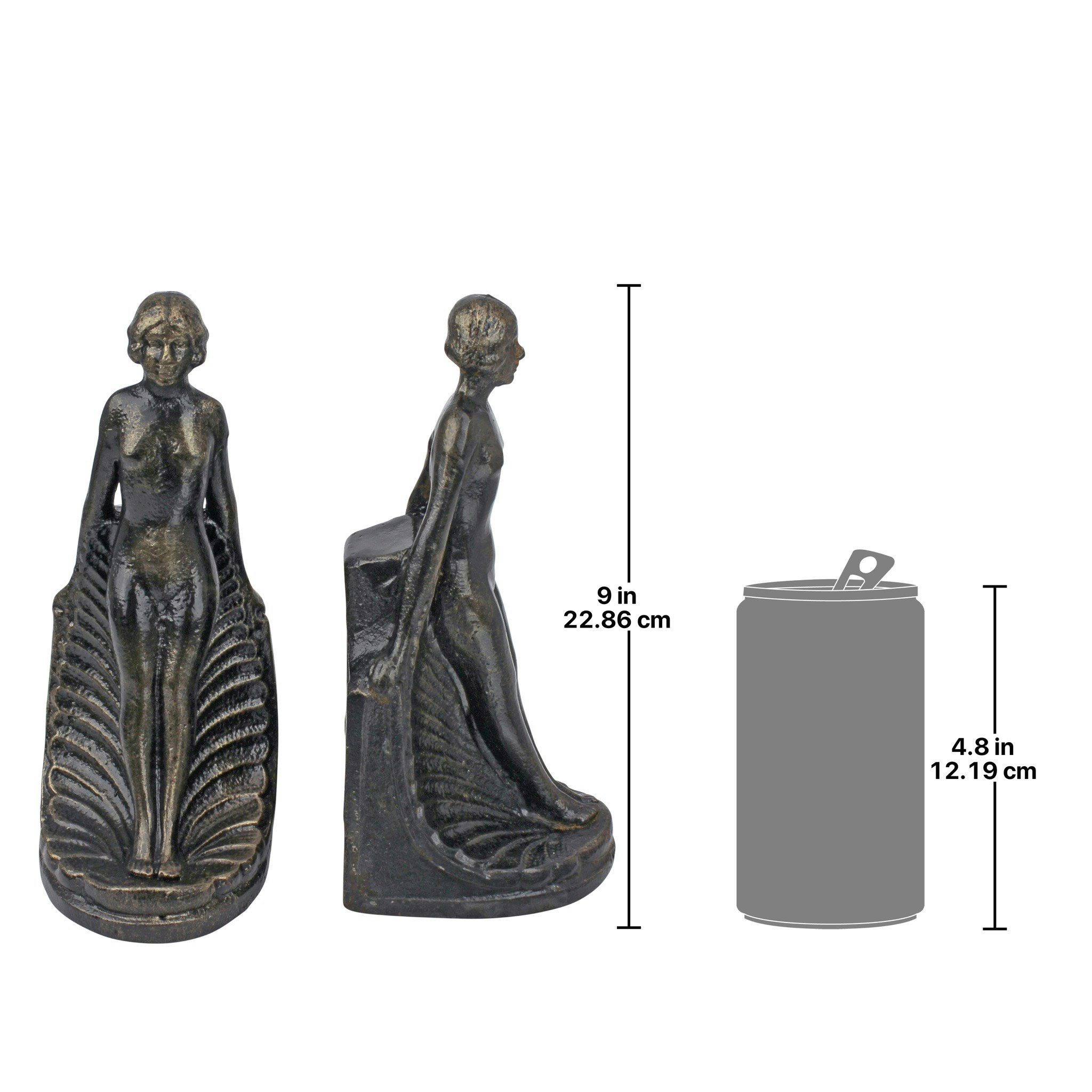 Toscano - Elyse Bookend Pair in Cast Iron