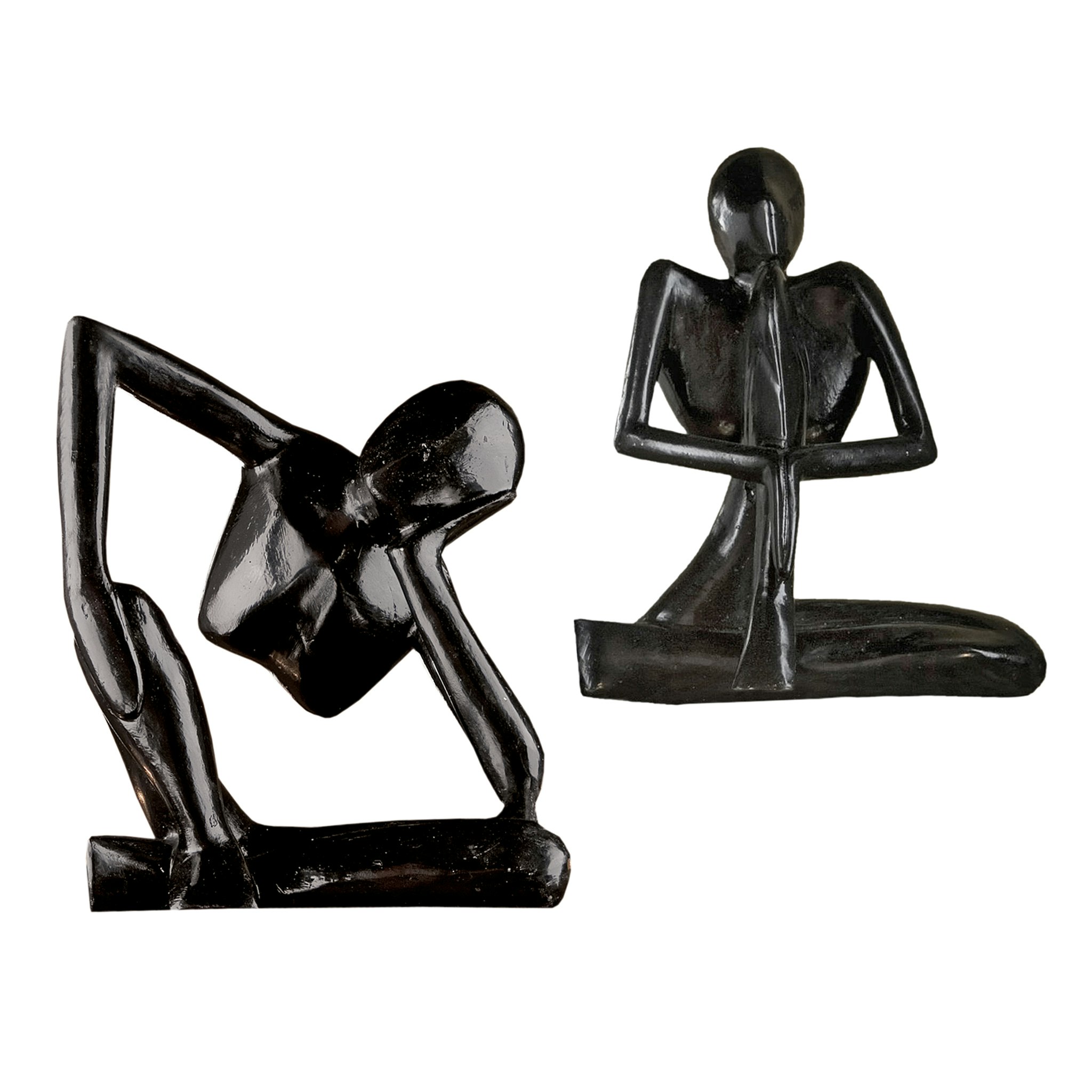 Toscano - Set of 2 Authentic Balinese Yogi Sculptures