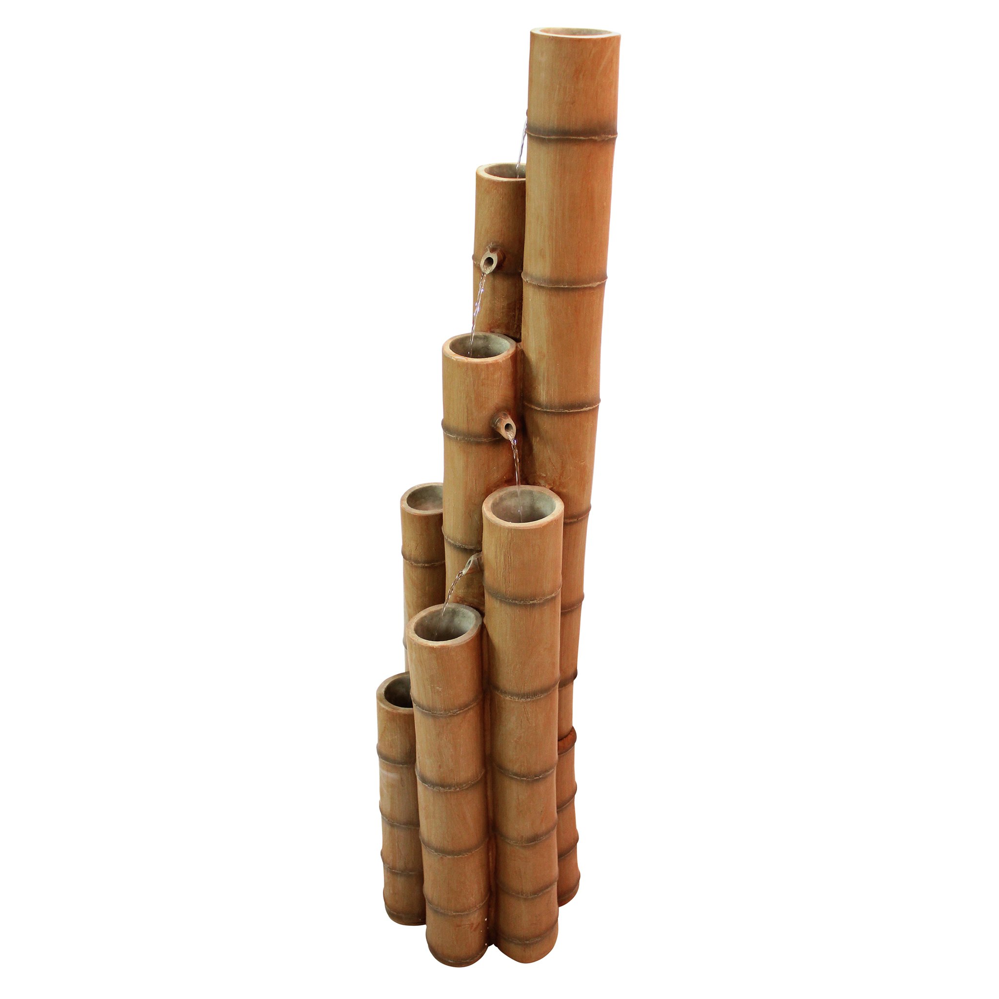 Toscano - Island Oasis Cascading Bamboo Sculptural Fountain
