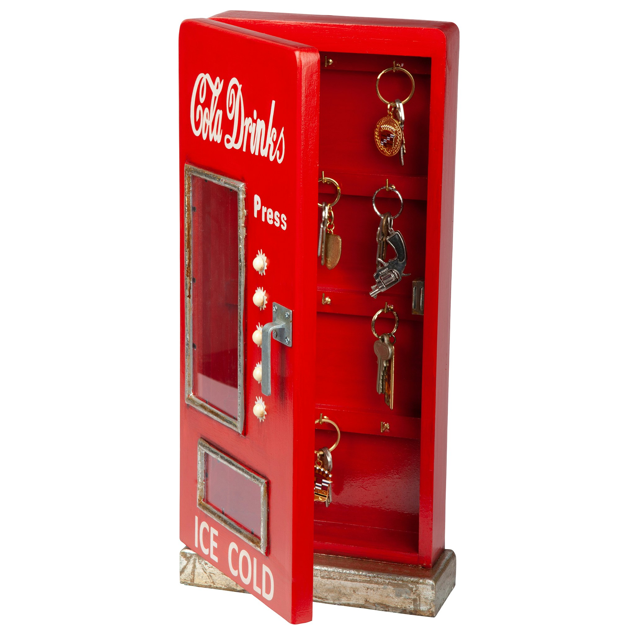 Toscano - Retro 1950s Cold Drink Soda Pop Machine Wall Key Cabinet