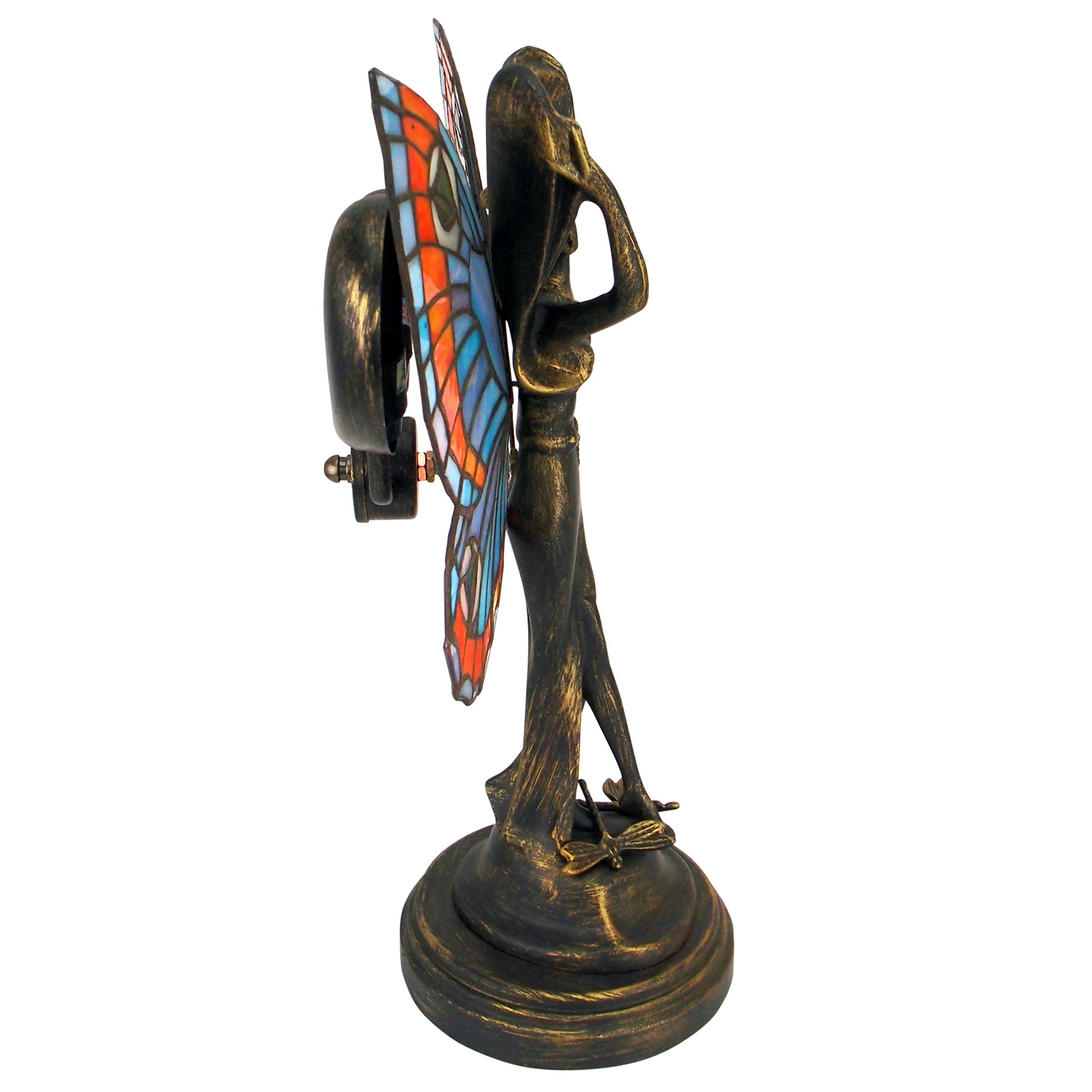 Toscano - Butterfly Fairy Tiffany-Style Illuminated Sculpture