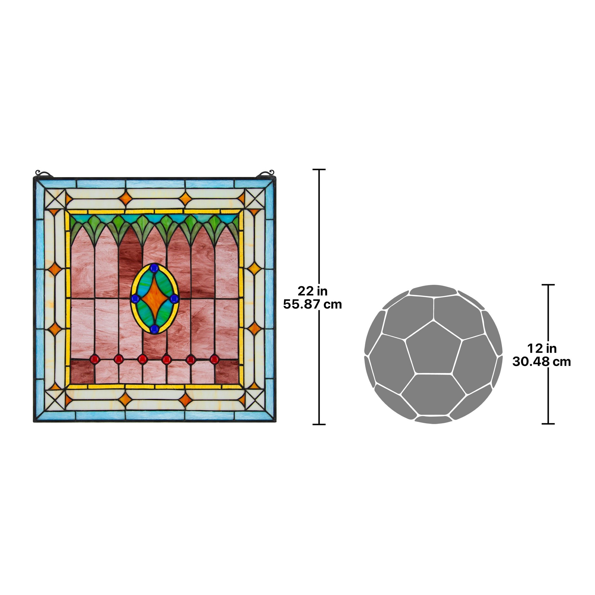 Toscano - Craftsman Tiffany-Style Stained Glass Window