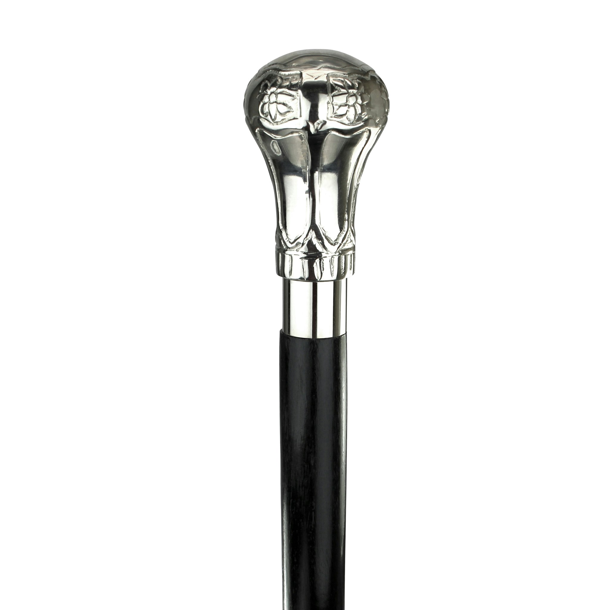 Toscano - Empress Flamboyant Floral Walking Stick in Brass Capstick/Hardwood