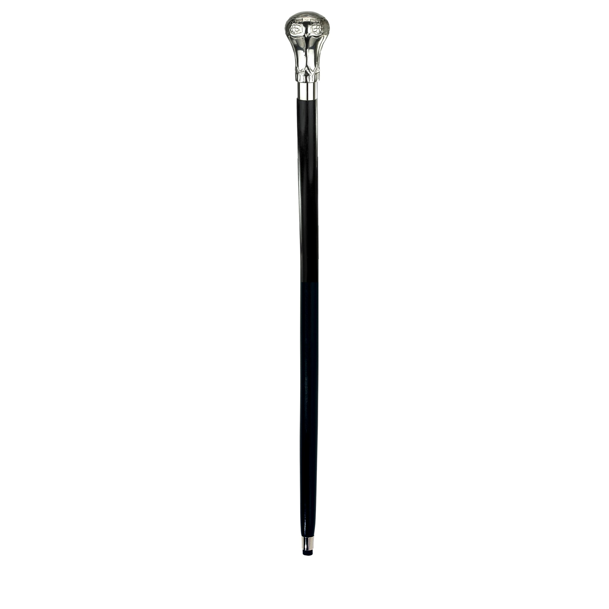 Toscano - Empress Flamboyant Floral Walking Stick in Brass Capstick/Hardwood