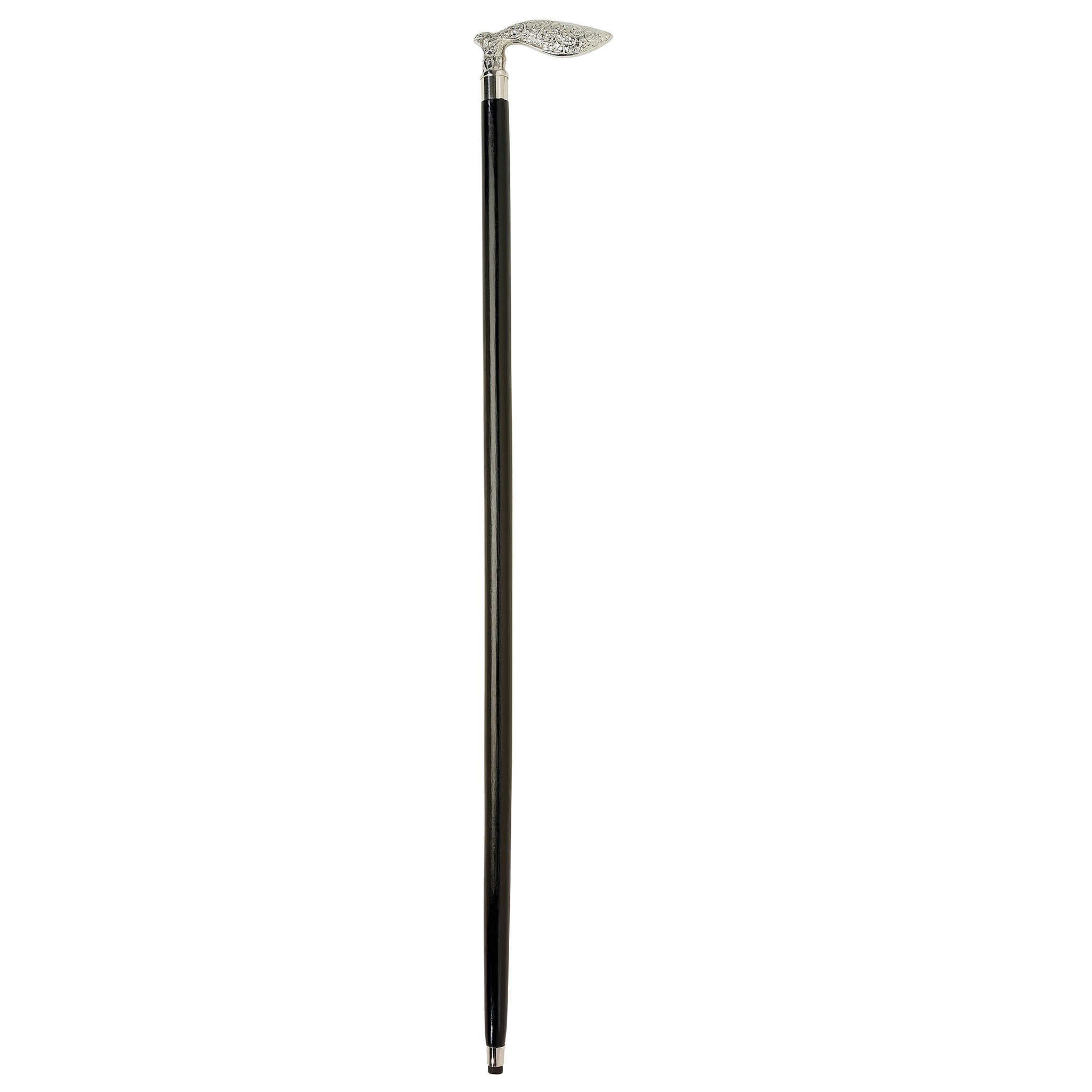 Toscano - Empress Squirrel Tail Walking Stick in Brass Capstick/Hardwood