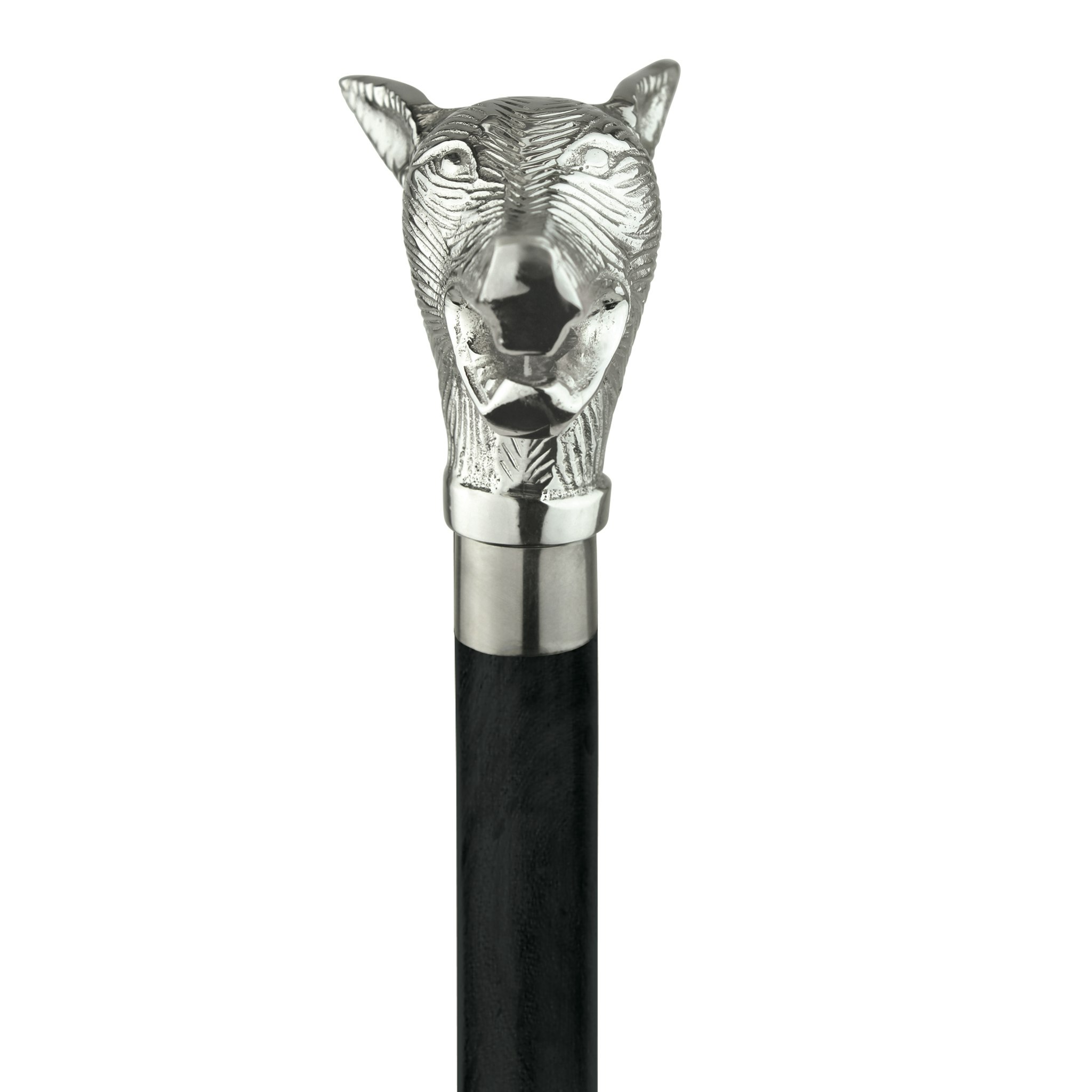 Toscano - Howling Werewolf Walking Stick in Brass Capstick/Hardwood
