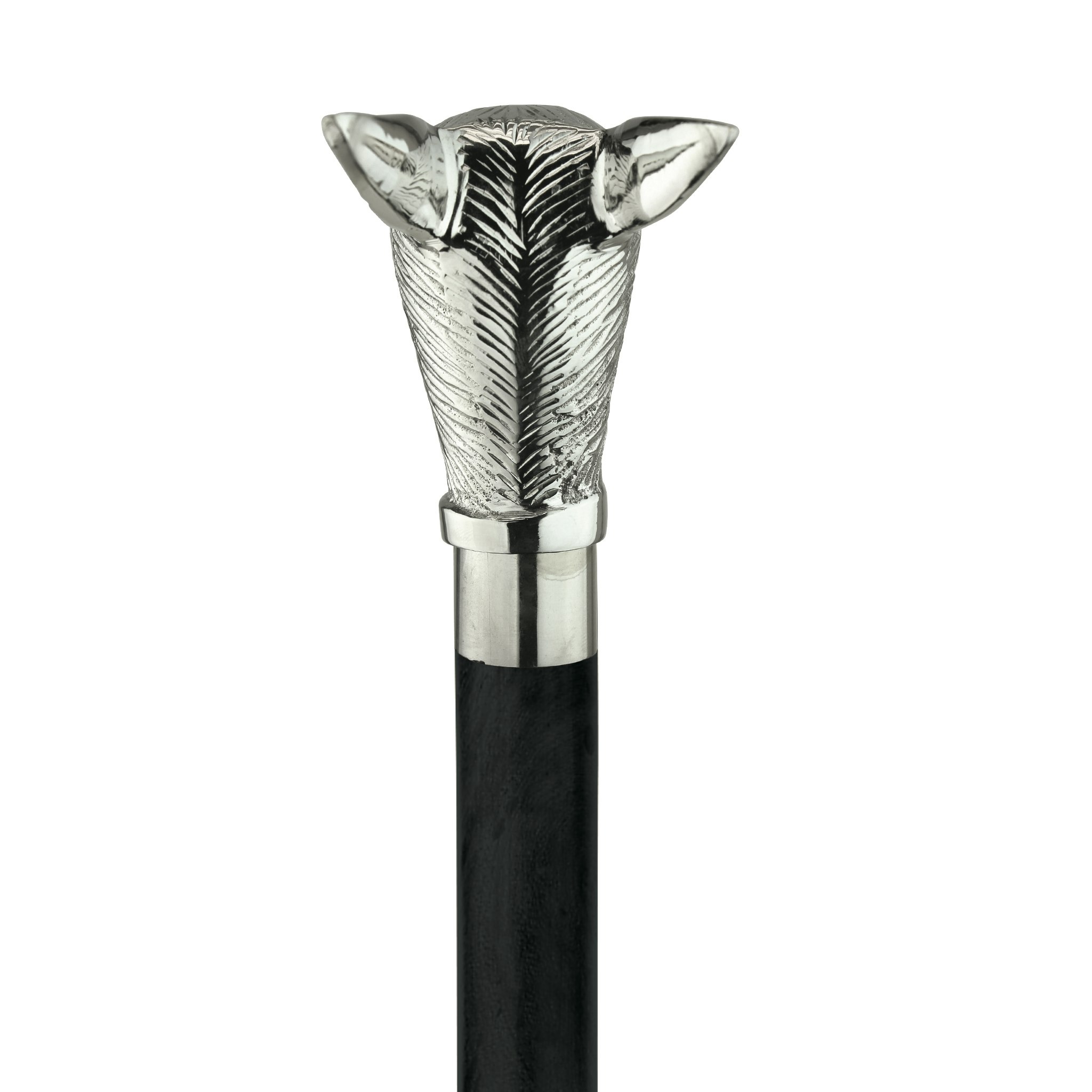 Toscano - Howling Werewolf Walking Stick in Brass Capstick/Hardwood