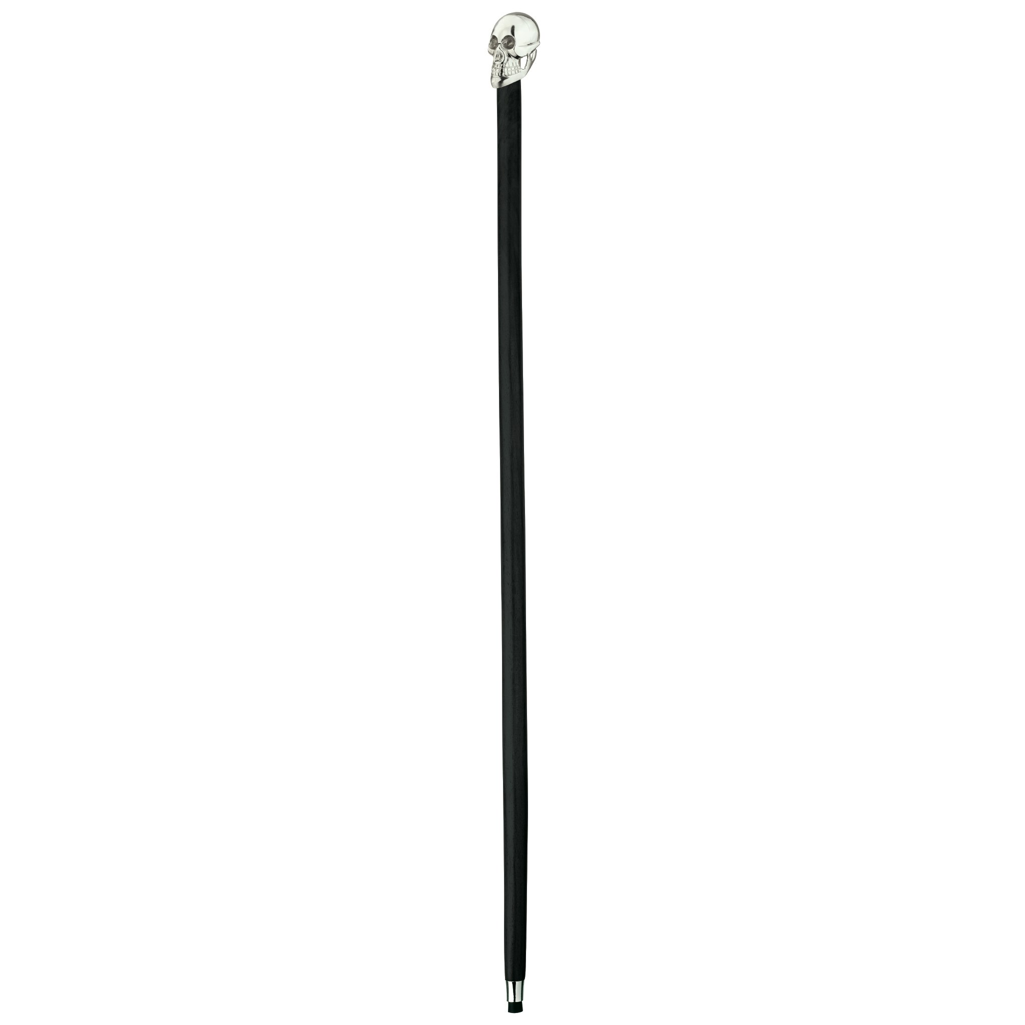 Toscano - Shakespearian Skull Alas Poor Yorick Walking Stick in Brass Capstick/Hardwood