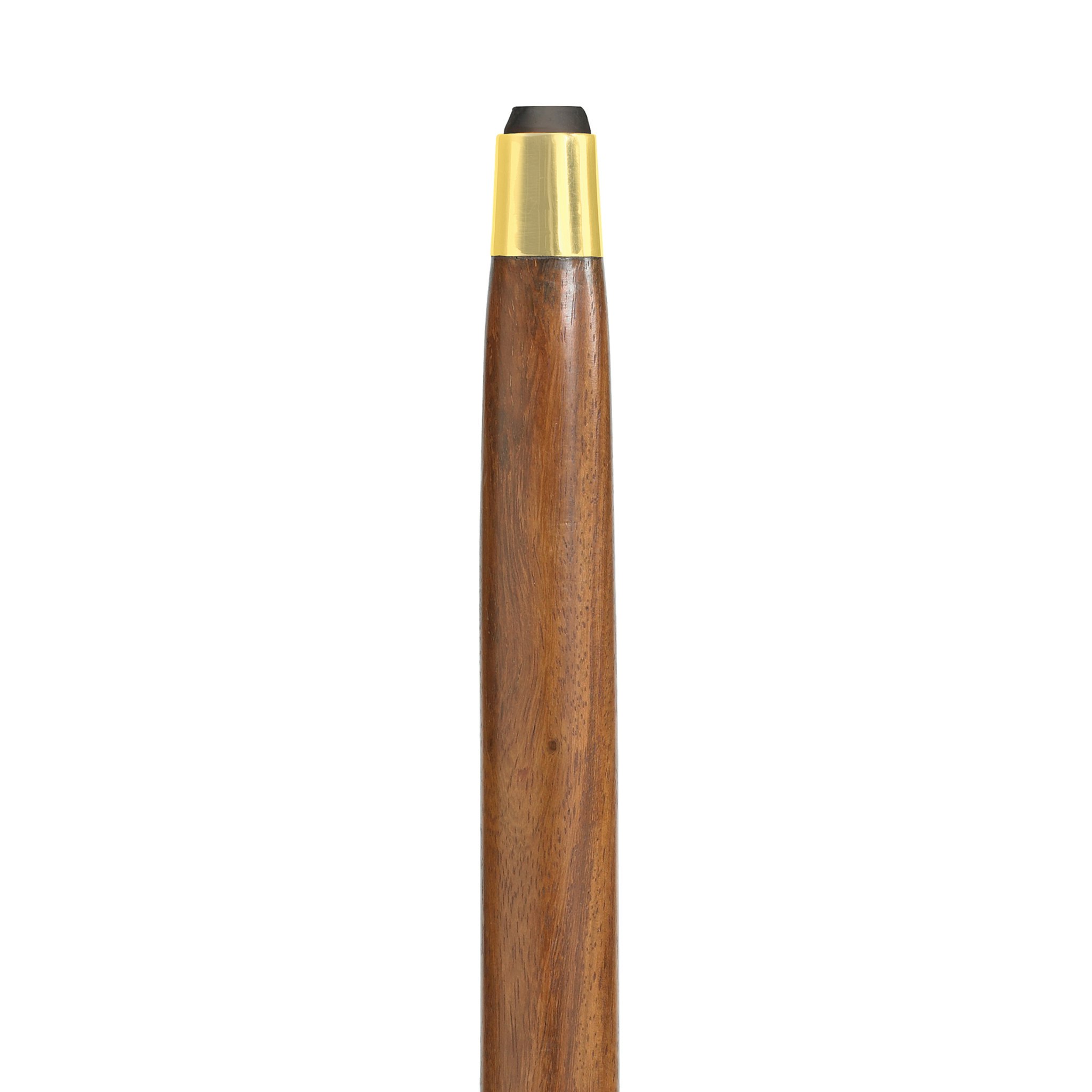 Toscano - Empress 3 Gold Saucer Walking Stick in Brass Capstick/Hardwood