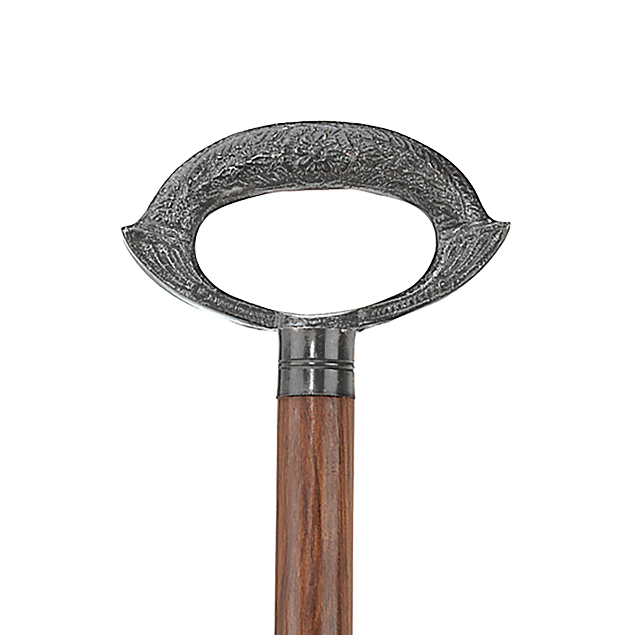 Toscano - Gentleman’s Choice Grip Handle Walking Stick in Brass Capstick/Hardwood