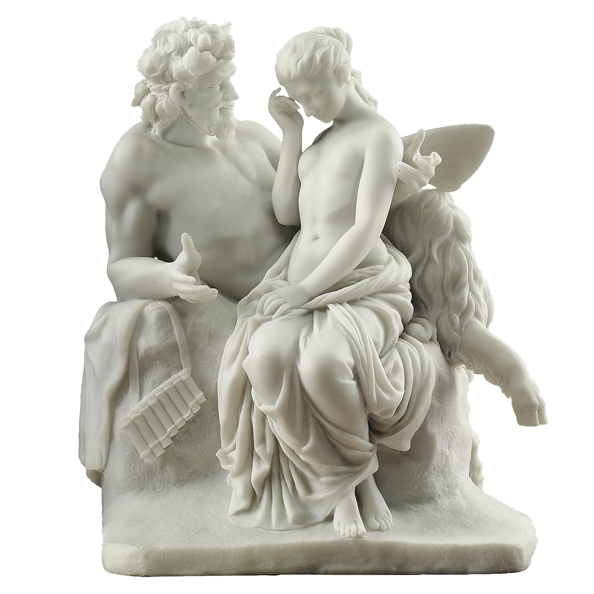 Toscano - Pan Comforts Psyche Statue