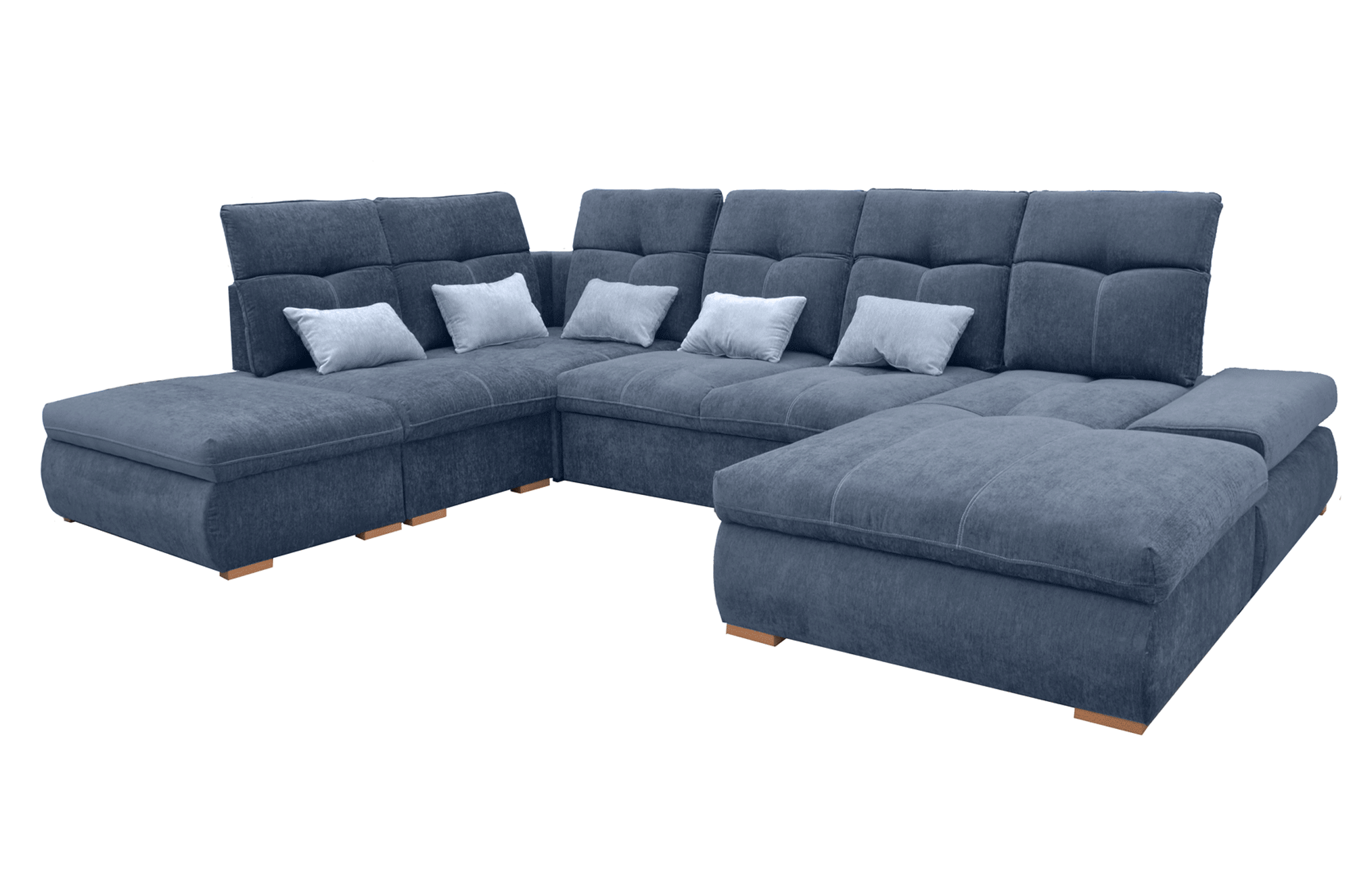UA Collection - Opera 3-Piece Sectional with Bed and Storage