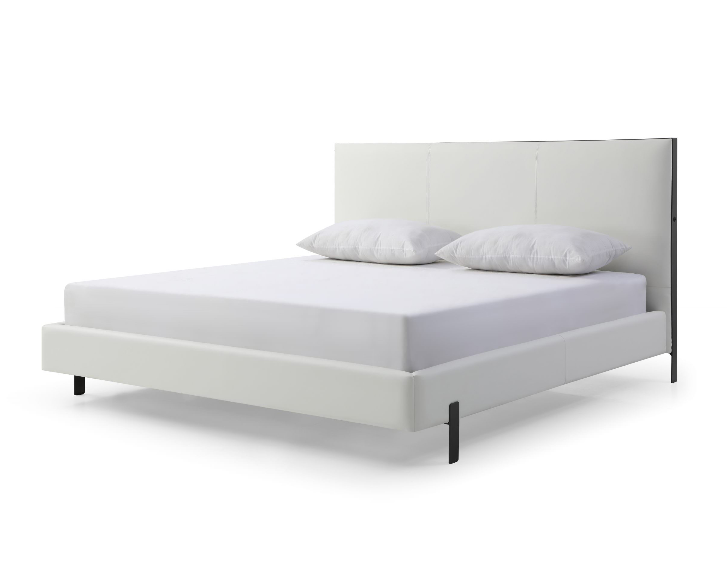 Whiteline Hollywood Queen Size Bed - White