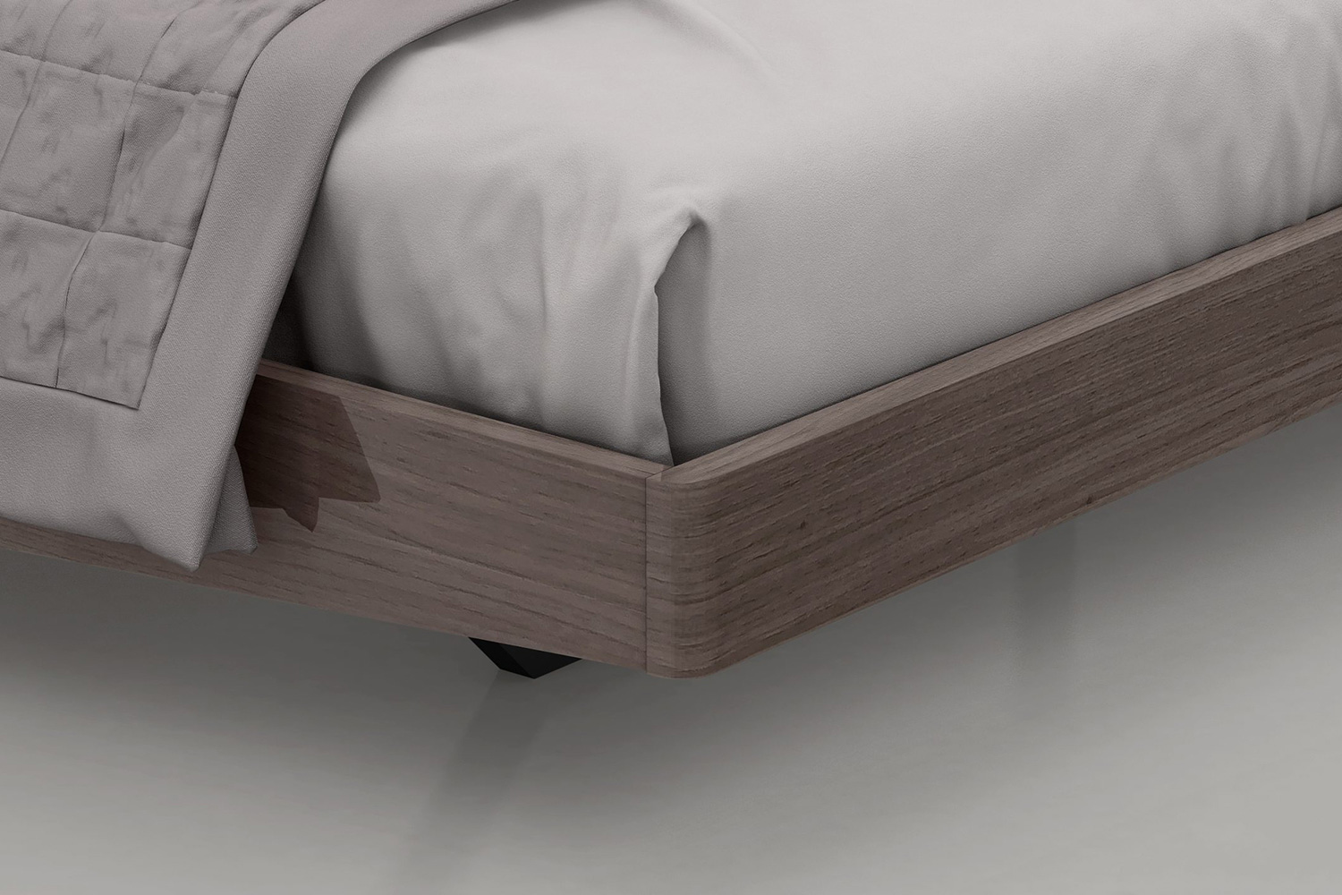 Whiteline Berlin Queen Size Bed - Gray
