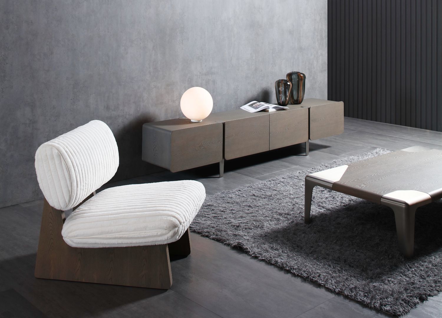 Whiteline - Elena Armless Accent Chair