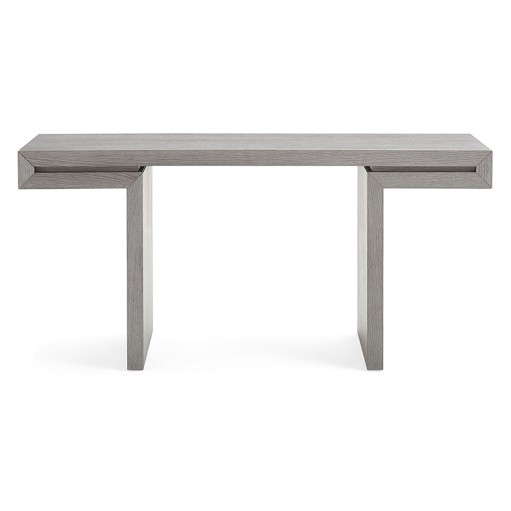 Whiteline Delaney Console - Gray Oak