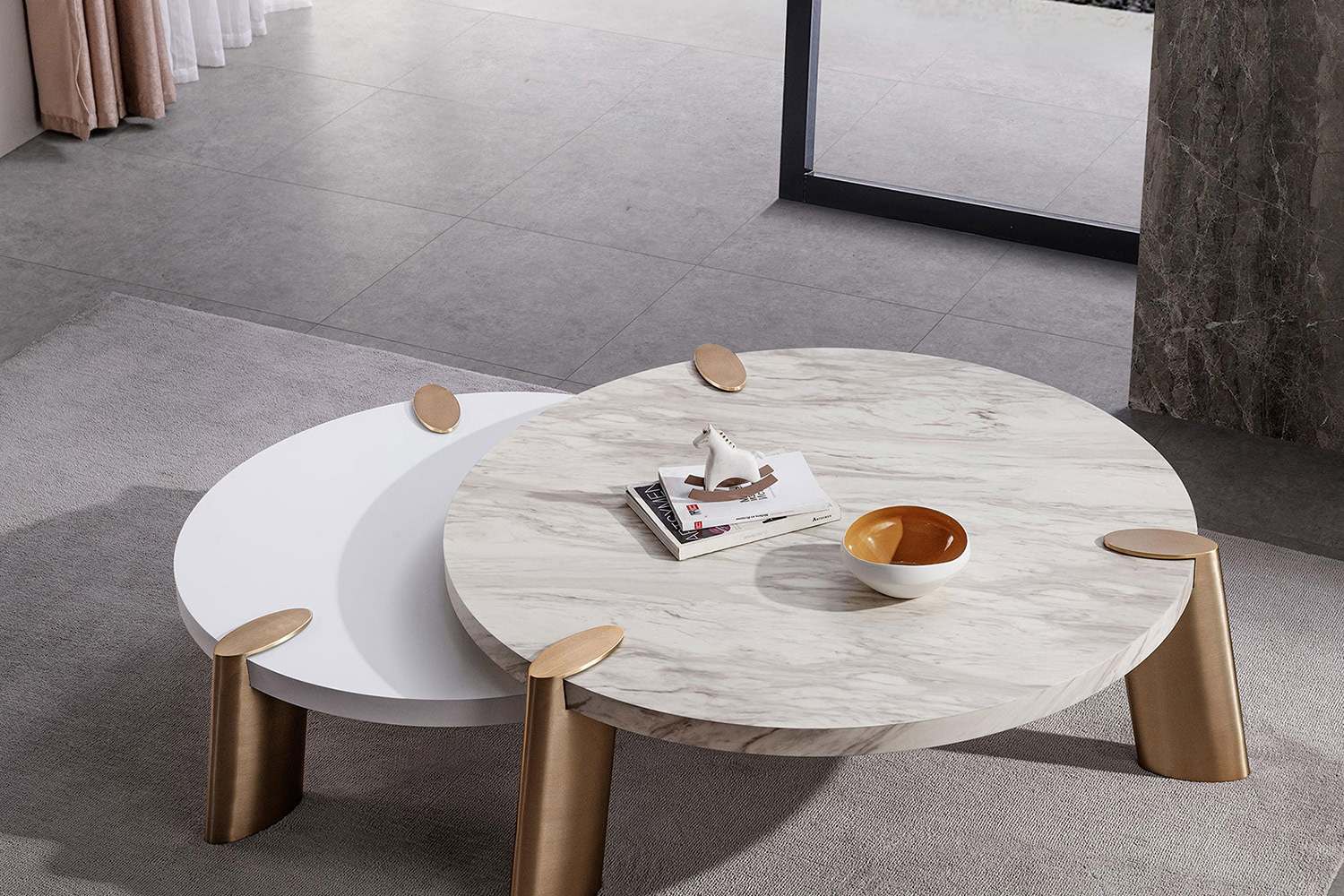 Whiteline Mimeo Coffee Table - White