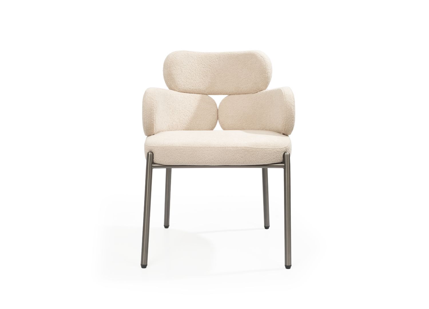 Whiteline Adele Dining Armchair - White