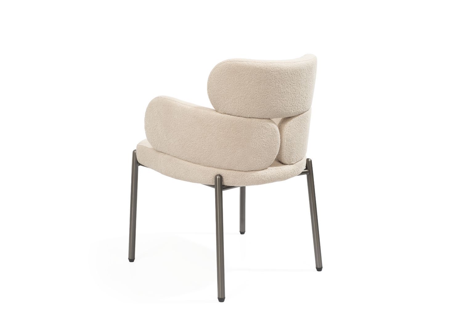 Whiteline Adele Dining Armchair - White