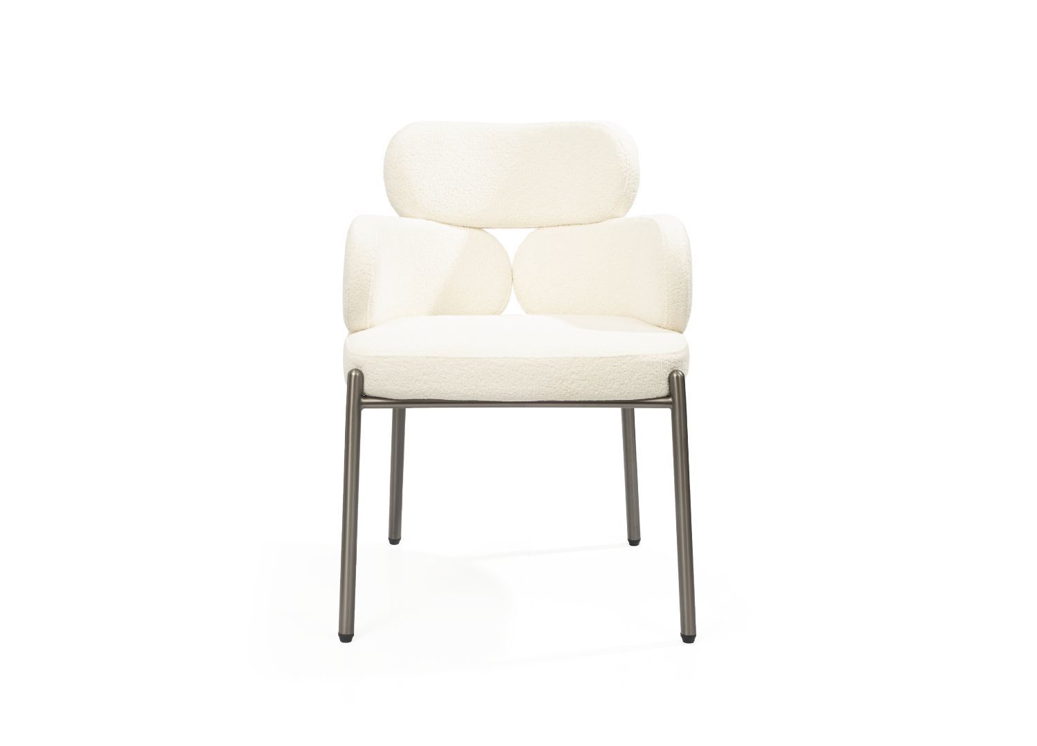 Whiteline Adele Dining Armchair - White