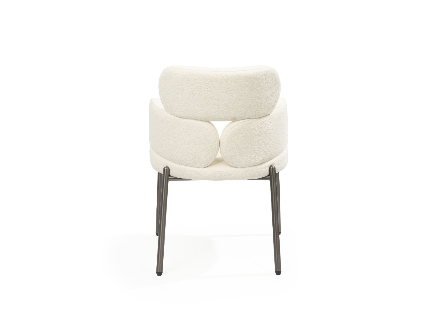 Whiteline Adele Dining Armchair - White