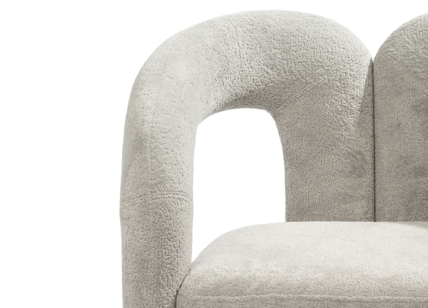 Whiteline Mirage Dining Armchair - Dark Gray