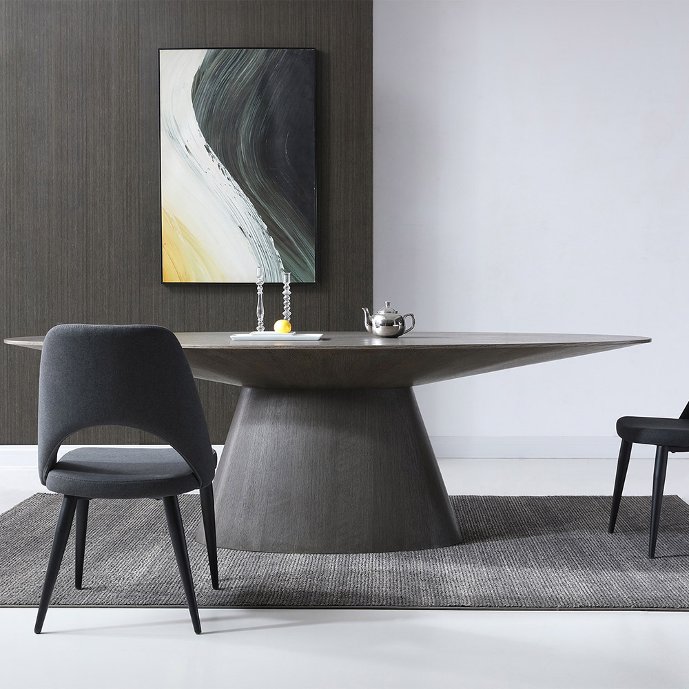 Whiteline Bruno Dining Table - Gray Oak