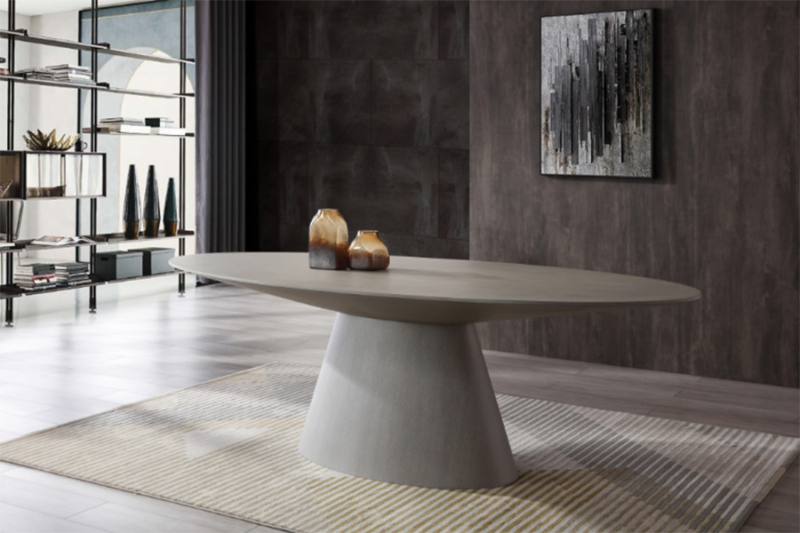 Whiteline Bruno Dining Table - Gray Oak