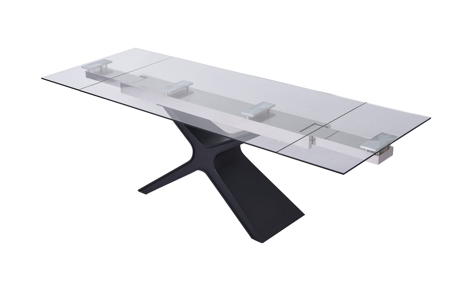 Whiteline - West Extendable Dining Table in Black