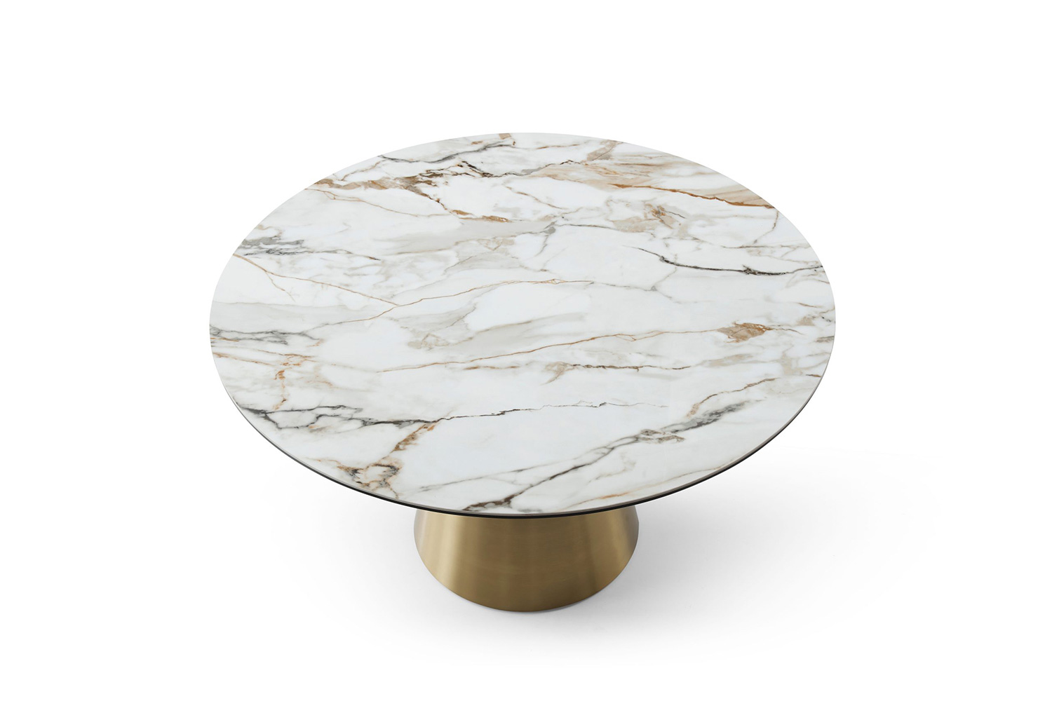 Whiteline - Charlotte Round Dining Table in White