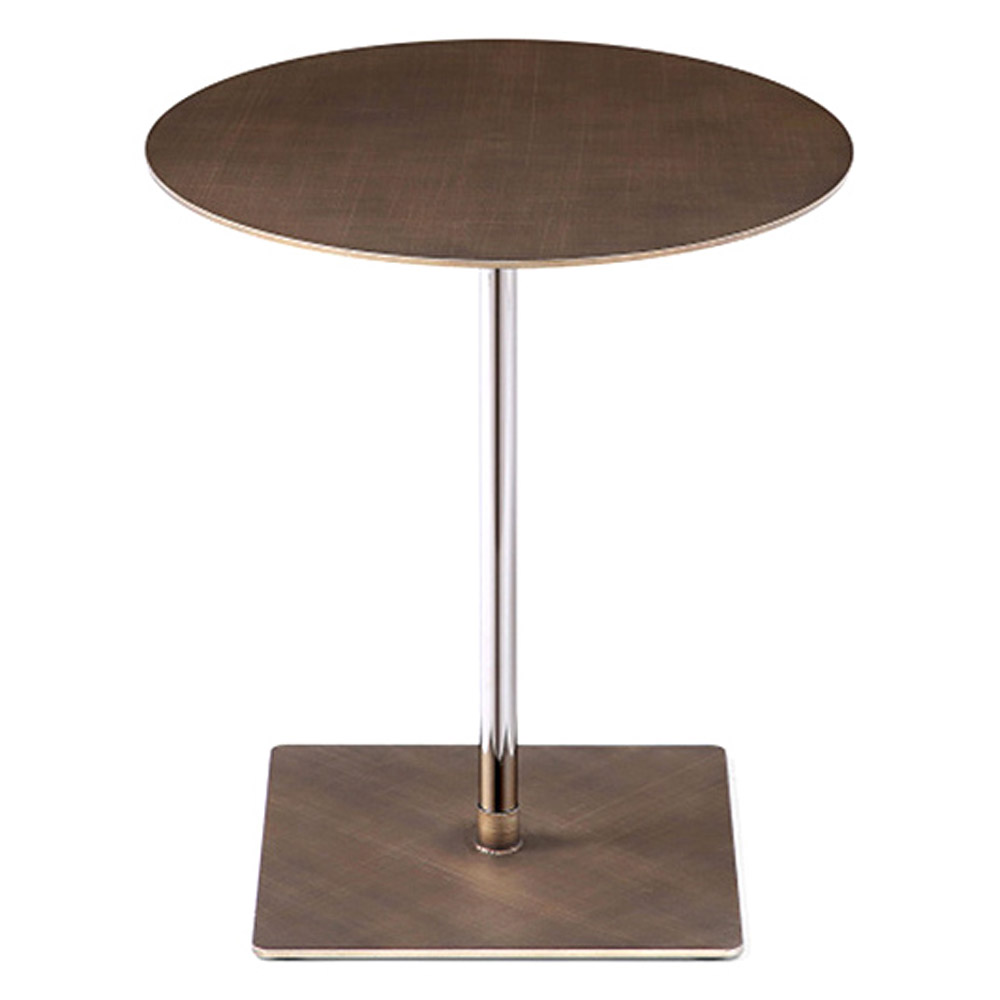 Whiteline - Marley Round Side Table in Bronze
