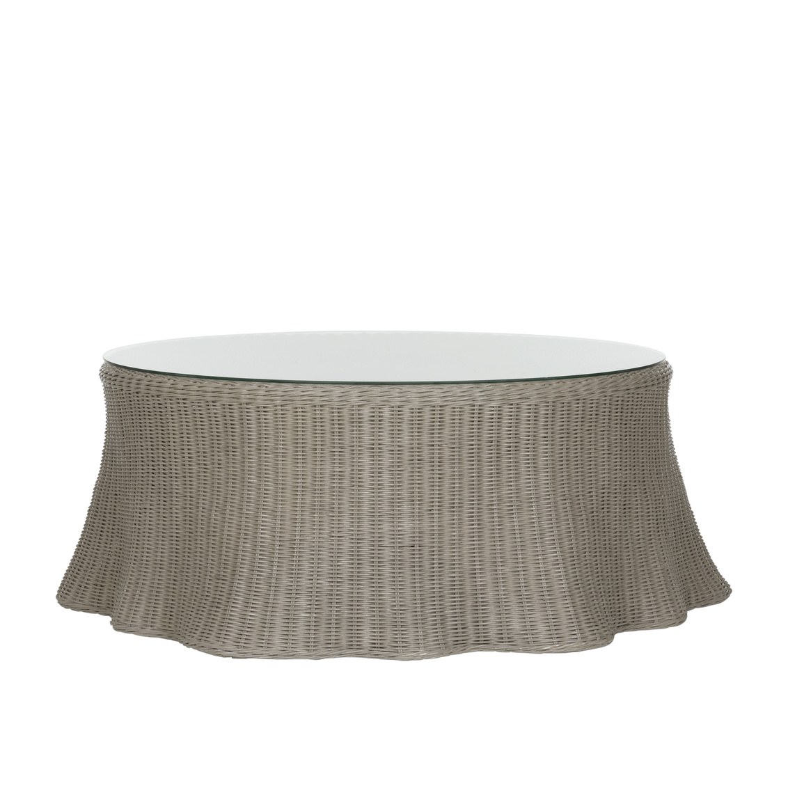 Wildwood Savannah Round Coffee Table - Gray/Clear, Large