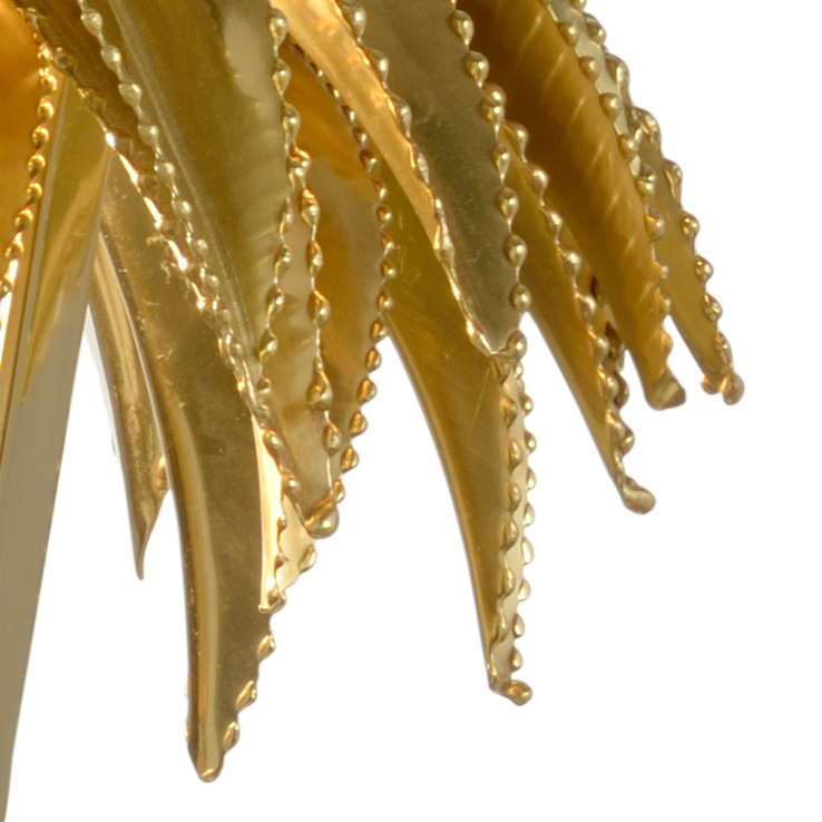Wildwood Gold Wild Palm Lamp - Polished/Black, Small