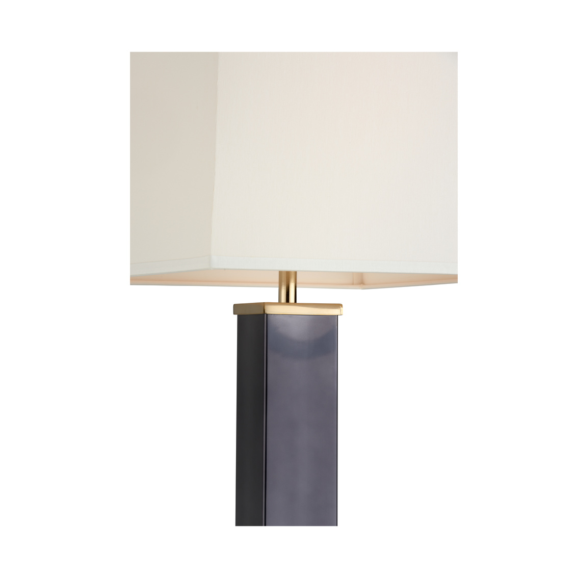 Whiteline Square Shooter Floor Lamp in Black Nickel