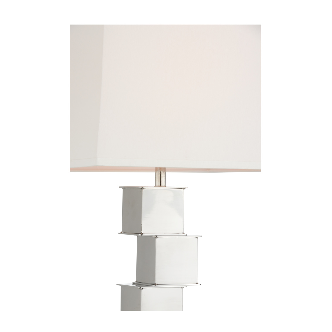 Whiteline The Square Mile Floor Lamp in Polished Nickel
