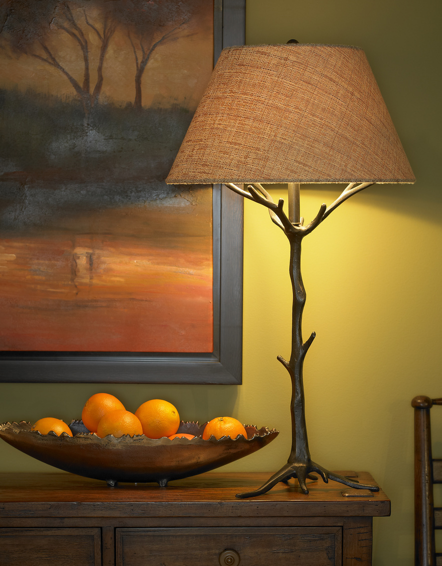 Wildwood Sprig'S Promise Lamp - Bronze