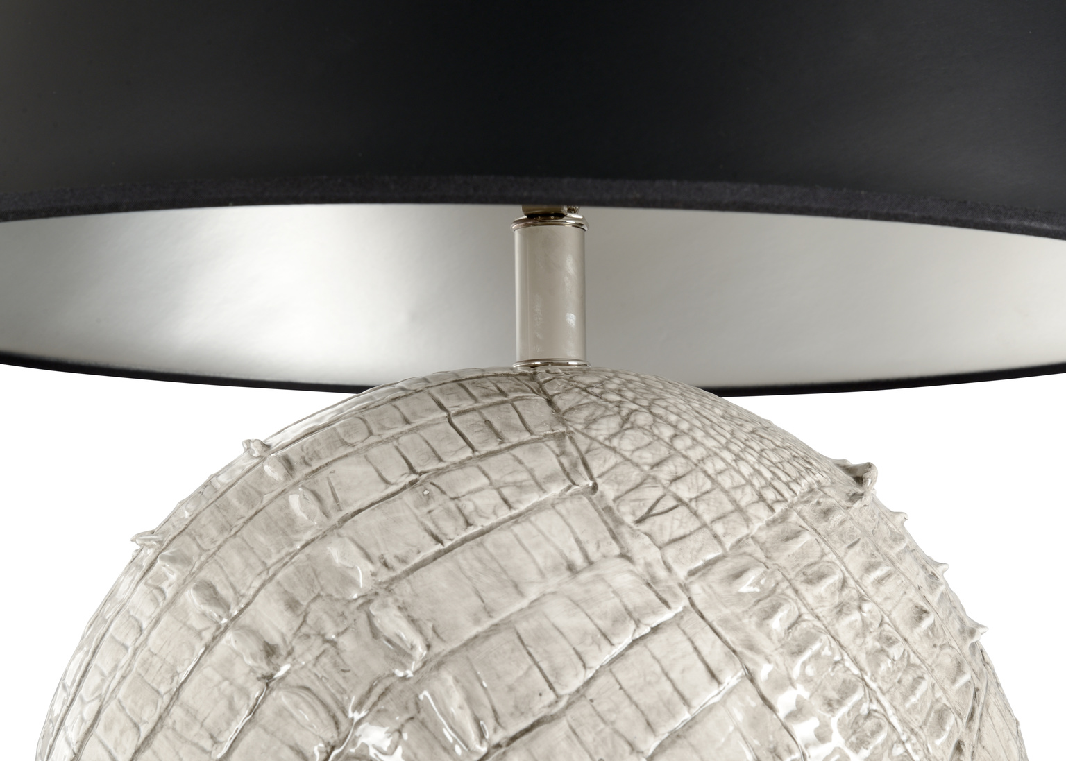 Wildwood Ally Lamp - Cream/Gray Glaze, Ceramic/Porcelain