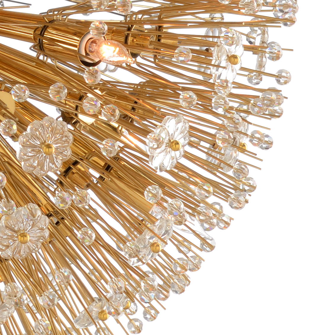Wildwood Lolita Chandelier - Brass Plated/Clear, Large