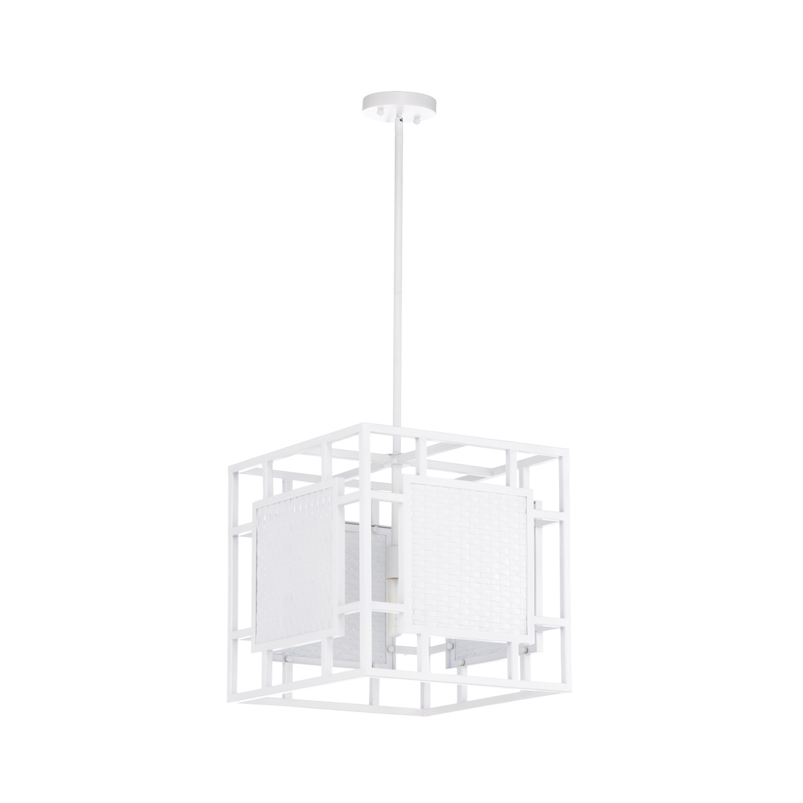 Wildwood Trellis Pendant - Matte White
