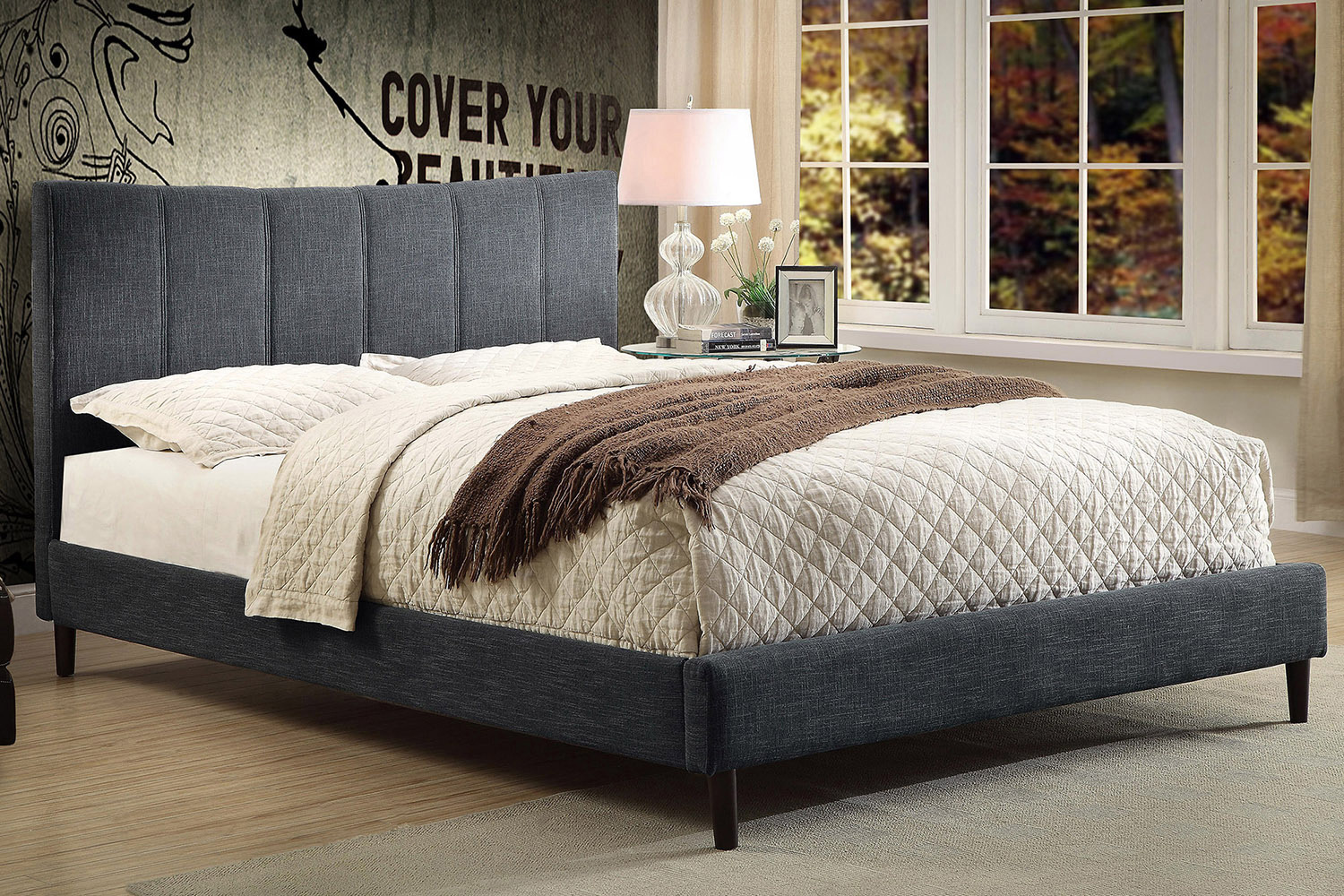 Worldwide - Rimo 54" Double Platform Bed