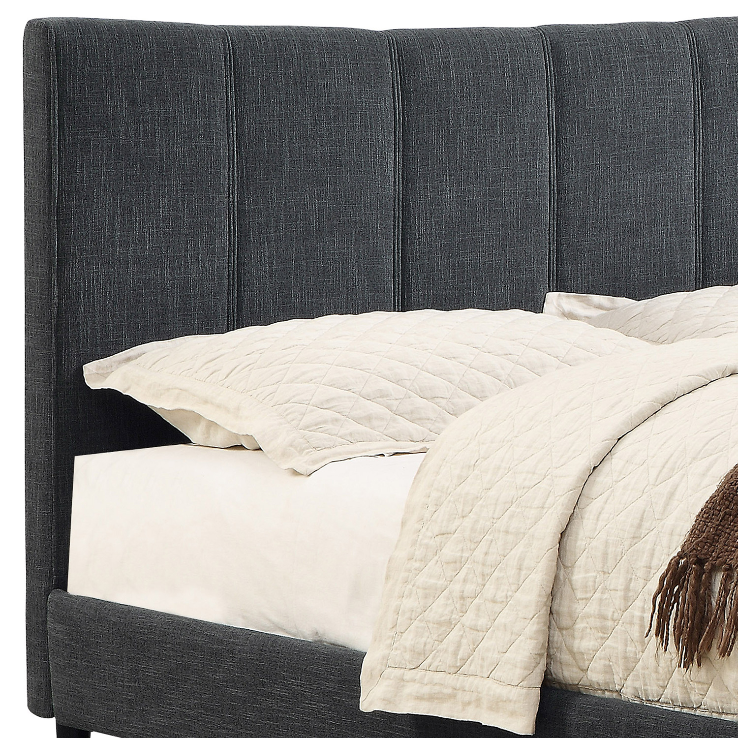 Worldwide Rimo 54" Double Platform Bed - Gray